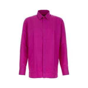 Tom Ford Men Fuchsia Twill Shirt